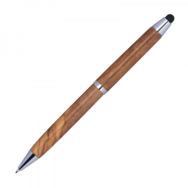 Logotrade promotional products photo of: Wooden ballpen with touch function ERFURT
